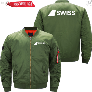 SWISS AIRLINES MA1 JACKET THE AV8R